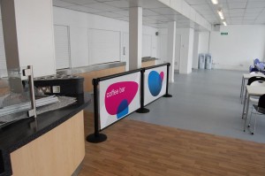 Q Banner Belt Stanchion Sign Banner