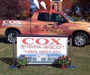 Q-Banner Cox Truck Outdoor Display
