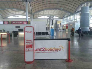 Q-Banner Jet2Holiday Airport Advertisement