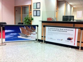 Q-Banner Vinyl Printed Custom Queue Line Billboards