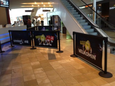 Q-Banner M&M Advertising Stanchion Custom Billboards