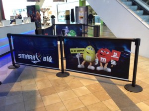 Q Banner Custom Belt Stanchion Advertising Billboard 49
