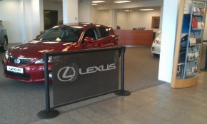 Q-Banner Lexus Stanchion Billboard Ad