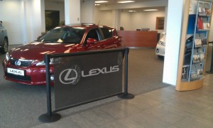 Q-Banner Lexus Stanchion Billboard Ad