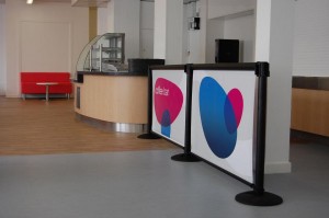 Q Banner Custom Belt Stanchion Advertising Billboard 78